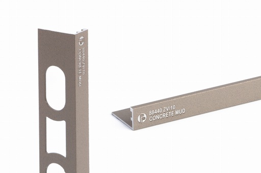 [931.001.0063] Hoekprofiel alu concrete mud gecoat 11 mm 2,7 lm (88464)