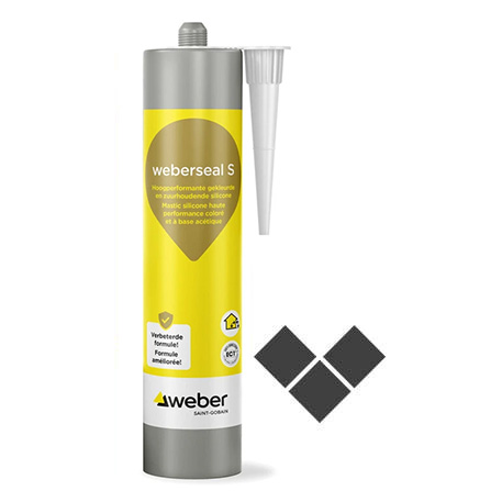 [950.001.0114] Silicone Weberseal S anthracite 300ml