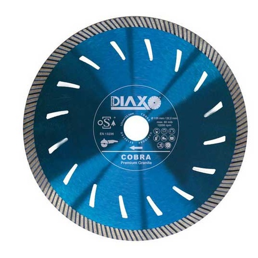 [997.010.0002] Diamantschijf cobra 230 x 22,2mm/prem.granit