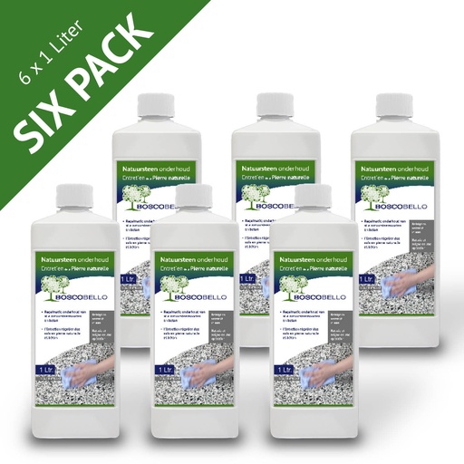 [998.002.0004] Boscobello natuursteen onderhoudsreiniger sixpack 6x1L
