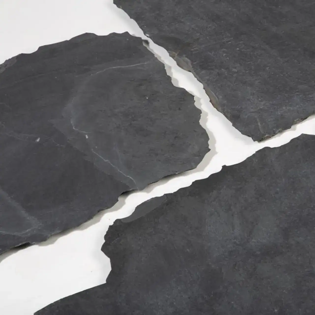 [NAT.007.0048] Black slate opus incertum natuurruw 1 à 2 cm