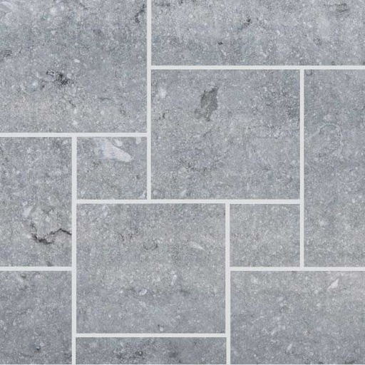 [NAT.008.1386] Blauwe Steen ruw gezaagd romeins verband/3,0 NG