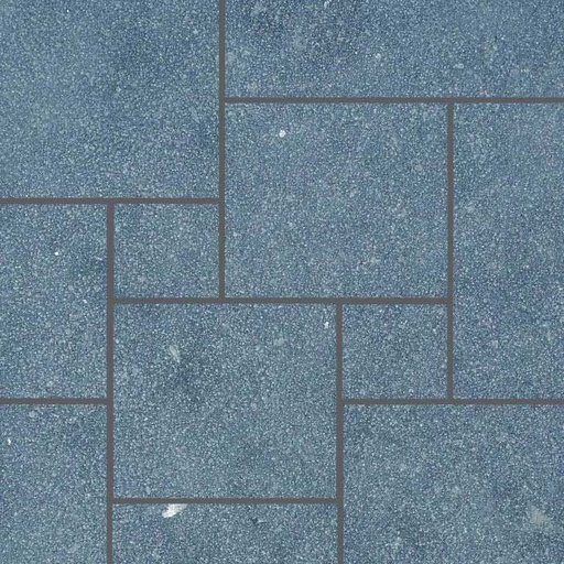 [NAT.008.1915] Blauwe steen sabbiato blauw romeins verband/2,0 NG