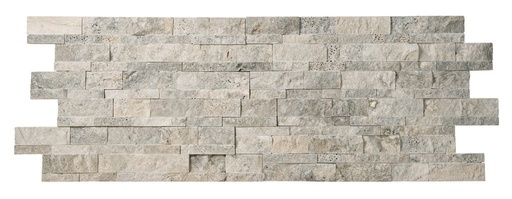 [NAT.159.0001] Travertin silver cross cut stoneskin 15/60/1,5-2